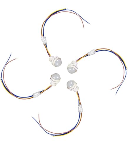 Heemol Lot De 4 Mini Interrupteurs à Détecteur De Mouvement