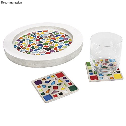 RAYHER 14796999 Soft Glas-Mosaiksteine Mischung, bunt, 13,5 x 13,5 x 6,5 cm - 3