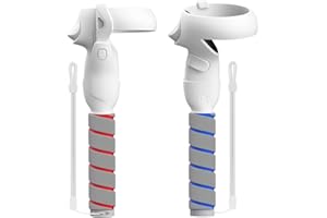 ZYBER Accesorio de mango para empuñaduras de controlador Oculus Quest 2, adaptador de club de golf VR, Gorilla Tag Beat Saber Supernatural, compatible con accesorios Meta Quest 2, color blanco