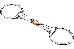 START ENJOY THE RIDE Wędzidło oliwkowe START puste, podwójnie łamane, miedziany łącznik, 21 mm (13,5)