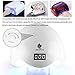 36W UV LED Nail Lamp Manicure/Pedicure Nail Dryer with 4 Timer Setting - Perfect Salon Tool for Drying Nail Polish and Gel - Dry Both Fingernails and Toenails with 2 FREE Bonus Nail Files