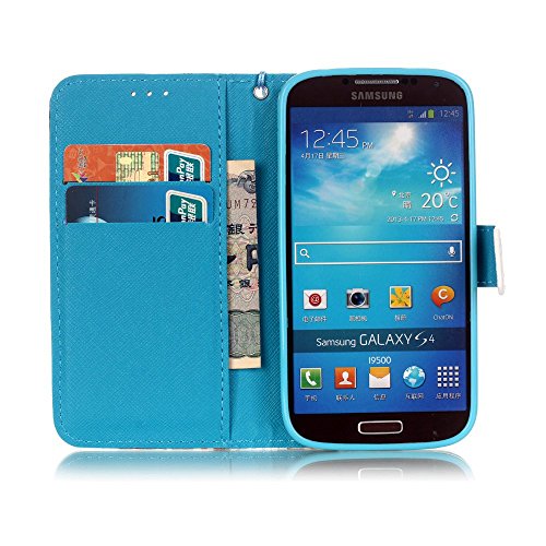Funda Galaxy S4   Soporte  Flip Folio Piel de PU Cartera Funda   Ranuras para tarjetas  Choque Absorci  n Shell  Cierre magn  tico para Samsung Galaxy S4