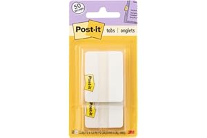 ‎POST-IT Post-it Tabs, 5,1 cm, solide, weiß, 25 Tabs/On-The-Go Spender, 2 Spender/Packung (686F-50WH)