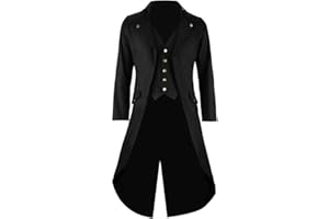 Golden service Herren Vintage Tailcoat Jacke Gothic Victorian Coat Uniform Halloween Kostüm