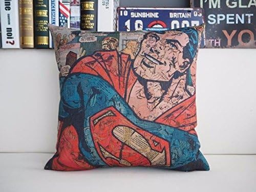 pillow decorative sofa cover couch designer side bed Superman Paper