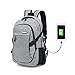 Produktbild Warmhouse Rucksack mit USB Port Business Laptop / Notebook Backpack Schultertasche mit Ladeanschluss Anti-Diebstahl, Grau