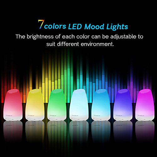InnoGear 150 mL Aroma Diffuser Aromatherapie Ätherischesöl Diffusor , Tragbarer Ultraschall Luftbefeuchter mit 7 veränderbaren farbigen LED Lichter, verstellbarer Nebel-Modus und falls wasserlos wird es automatisch ausgeschaltet - 4