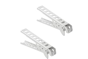 Penlimly Camping Pot Gripper, 2 Pieces Aluminum Alloy Anti-scalding Clip Bowl Plate Clamp, Bowl Gripper Hot Dish Lifter for Outdoor Camping Cookware Picnic BBQ Travel