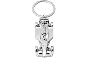 RK Gifts F1 Formula 1 Racing Car Model Keyring Keychain Fob Chrome UK Seller