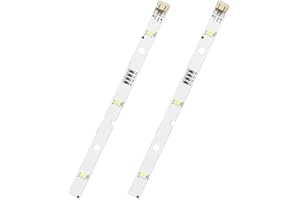 TaimeiMao 2 piezas Tira de Luz LED Frigorifico, Tira LED de Respuesto pour Réfrigérateur Rongsheng/Hisense E349766 MDDZ-162A 1629348 DC12V 2W, iluminación para frigoríficos [Clase energética F]
