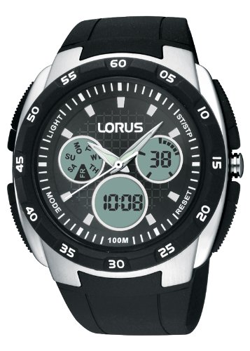 Lorus Herren-Armbanduhr XL Sport Analog - Digital Quarz Kautschuk R2341DX9 Lorus Herren-Armbanduhr XL Sport Analog - Digital Quarz Kautschuk R2341DX9