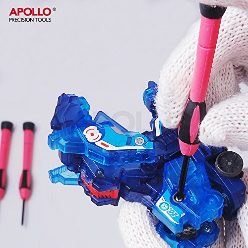 Apollo Präzisions-Werkzeuge 39-teiliges DIY Haushalts-Werkzeugset in Pink mit Kombizange in Box – Großartiges Geschenk - 4