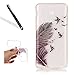Produktbild Handyhülle für Galaxy J5 2017,Silikon Hülle für Galaxy J5 2017,Leeook Ultra Dünn Flexibel Transparent Silikon Bumper Schale Rückseite Handyhülle Schutzhülle Kreative Blau Vogel Feder Durchsichtige TPU Crystal Clear Case Backcover Tasche Etui für Samsung Galaxy J5 2017 + 1 x Schwarze Eingabestift-Blau Vogel Feder