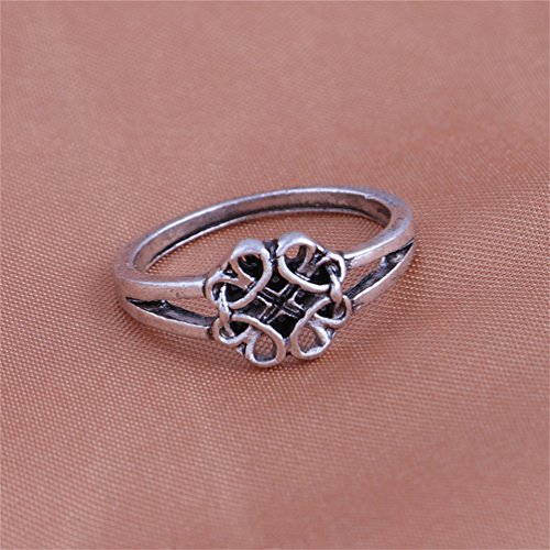 Hsooor 13Pcs Vintage Ring Finger Schmuck Ringen Schmuck Boho Punk Ringe Silber - 4