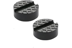 LANEDISIFAN 2 PCS Car Jack Pads, Slotted Trolley Jacking Rubber Blocks, Cars Repair Accessories, Universal Floor Jack Pad Adapter for Trolley Jack