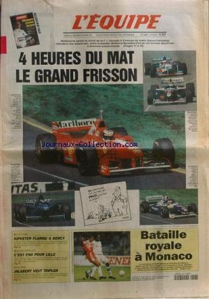 EQUIPE [No 15813] du 08/03/1997 - 4 heures du mat le grand frisson athletisme - kipketer flambe a bercy jeux olympiques - c'est fini pour lille cyclisme - jalabert veut tripler bataille royale a monaco en ligne