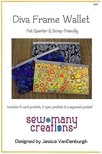 Diva Frame Wallet Pattern by Sew Many Creations