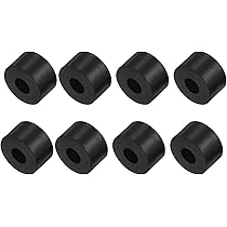 16 Distanziali In Gomma 10x20x20mm - Cuscinetti Antivibranti In Neoprene Per Casa, Auto E Barche | Nero - Foto 2
