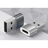 Jouis D&ouml;n&uuml;şt&uuml;r&uuml;c&uuml; Adapt&ouml;r Ara&ccedil; Car Play Hızlı Şarj Usb to Type C Mini OTG Adapt&ouml;r USB 3.1 to Type-C-Siyah (KALİTELİ HIZLI)