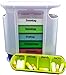 Produktbild M&H-24 Tablettenbox Medikamentenbox Pillenbox für 7 Tage Transparent - Pillen-Tabletten-Dose Medikamentendispenser Medikamentendose Wochendosierer Woche 4-Fächer Morgens Mittags Abends Nachts 2 Stück