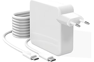 SCOVEE Caricabatterie Mac Book Pro,caricatore USB C 106W compatibile con MacBook Pro 16,15,14,13 pollici, MacBook Air 13 pollici, iPad Pro 2021/202/2019/2018, Lenovo e tutte le periferiche USB C,cavo (2,2 m)