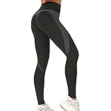 Donna Sportivi Pantaloni, Pantaloni Sauna Dimagranti, Leggings Anticellulite Donna Fitness Push Up, Leggings da Yoga con Tasc