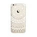 Price comparison product image iPhone 6s Case, iPhone 6 Case, UCMDA Slim Clear Soft Silicone Gel Protective Case, TPU Rubber Bumper Back Case Cover for Apple iPhone 6 iPhone 6s 4.7 Inch - White Tribal Mandala