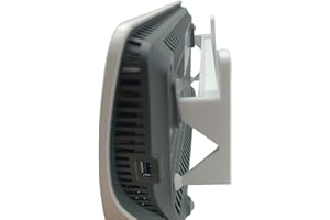 SOCFIX Wandhalterung für Fritzbox 7590 AX 7590 7690 Fritz Box 7590 AX | Halterung - dreiteilig inkl. Befestigungsmaterial Schrauben und Dübel