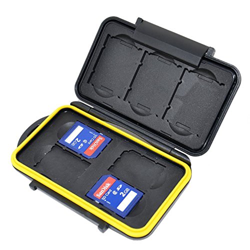Hochwertige, extrem stabile und wasserdichte Speicherkarten Schutzbox für bis zu 3 Stück XQD und 4 Stück SD Karten