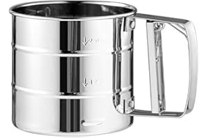 NyxSeat 1 setaccio per farina con una sola mano, per zucchero a velo, per farina, spezie