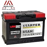 LANGZEIT STARTER 85AH 12V 785A/EN Autobatterie, 30% mehr Startleistung gegenüber herkömmlichen Starterbatterien. (SONDERAKTION JETZT ZUGREIFEN)