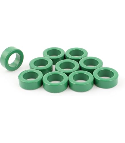 YOKIVE 10pcs Ferrite Toroid Core, Ferrite Rings Toroid Core, Good For
