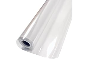 Valink Przezroczysta elektrostatyczna folia ochronna na ścianę, odporna na zarysowania, odporna na wilgoć, odporna na zabrudzenia, przezroczysta, elektrostatyczna folia ochronna na ścianę, 45 x 1000