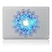 Produktbild Macbook Skin Aufkleber, Morbuy abnehmbare Kunst Creative Anti-Kratz-Beschichtung Skin Vinyl Schutz MacBook Aufkleber Pro 13 A1706 / A1708 ( Touch Bar /Non Touch Bar) (Blaue Runde)