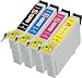 Produktbild 4er Pisco Inks T0615 Druckerpatronen für Epson Stylus D3850 Stylus D4200 Stylus D68 PE Stylus D88 Stylus D88 Plus Stylus DX3800 Stylus DX3850 Stylus DX4200 Stylus DX4250 Stylus DX4800 Stylus DX4850