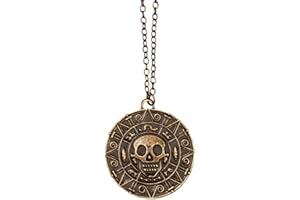 Boland 74126 – Collier pirate fantaisie avec pendentif pour adulte, amulette de pirate, tête de mort, pirate, pirate, carnaval, carnaval, Halloween, soirée à thème