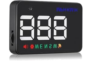 PolarLander Head Up Display HUD Proiettore di velocità per Auto sul Parabrezza HUD Display Car-Styling Tachimetro Digitale Universale per Auto