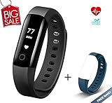 Muzili Fitness Armband Vigorun4 Fitness Tracker Wasserdicht Sport Uhr Aktivitätstracker Schrittzähler mit Herzfrequenz Monitor/Kalorien Zähler/Schlafmonitor / für iPhone und Android Smartphones