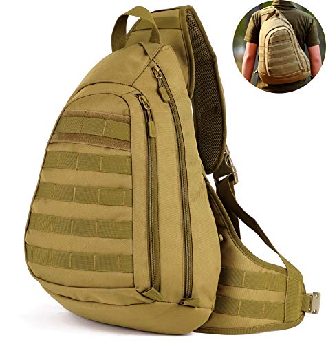 Mochila de Hombro, Selighting Mochila de Bandolera Mochila de Pecho Impermeable Mochila Bolsa Militar Táctica Mochila Multifuncional para Cazar, Senderismo, Ciclismo,Camping Hombre