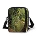Produktbild WITHY Nature,Enchanted Forest View with Trees Growth Eco Greenland Summer Serene Landscape,Olive Green Brown Print Kids Crossbody Messenger Bag Purse