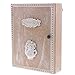 Produktbild P Prettyia Wandhalterung aus Holz Vintage-Wandhalterung oder selbststehender Schlüsselkasten mit 6 Haken für Schlüssel - e