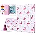 Produktbild WE LOVE CASE iPad Mini 1 Hülle iPad Mini 2 Hülle iPad Mini 3 Hülle Leder mit Automatischem Schlaf Funktion iPad Mini 1 / 2 / 3 Smart Case Hülle Flip PU Case Im Retro und Schön Style Rosa Weiß Flamingo Muster Backcover Case Leder Klappbar Tasche Elegant Backcover PU Intern TPU Silikon Weiche Cover Stoßfest Bumper Dünn Brieftasche Wallet Schutzhülle Karten mit Magnet Hüllen Protective Bookstyle Standfunktion Anti-KratzApple iPad Mini 1 / 2 / 3