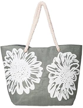 Strandtasche Damen Schultertasche Shopper Sommer Tasche 46 x 33 CMS Blumen-Muster Airee Fairee