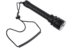 Ejoyous Lampe de Poche de Plongée, Lampe sous-Marine Ultra-Lumineuse de 8 000 Lumens, 3 Lampes de Plongée, Plongée sous-Marine avec Fare 100m avec Dragonne pour Les Sports sous-Marins en Plein Air