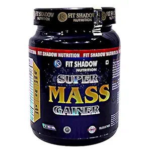 Fit Shadow Nutrition Super Mass Gainer Protein Powder, (1kg,COFFEE MOCHA).Best Mass Gainer Protein Supplement For Men,Women,Boys,Beginners,Sugar Free.