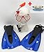 Produktbild SCHNORCHELSET Taucherbrille + Schnorchel + Flossen + Schwimmbrille ML/XL ~mp Og9+