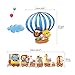 DM-1406, Animal Train and Hot Air Balloons Wall Stickers