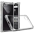 SkyTree BlackBerry Key 2, [Bumper] Exculsive Transparent with Anti Dust Plugs Shockproof Slim Back Cover Case for BlackBerry Key 2 - Bumper Transparent