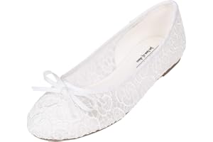 Feversole Women's Fashion Bow Round Toe Ballet Flat,Ballerine à Bout Rond à Mode nœud Papillon Femme