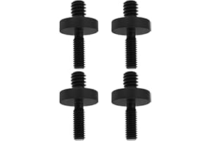 Be In Your Mind 4 Tornillos Adaptadores de Rosca de 1/4" A M5 (Ø15 X L 26 Mm) Aptos para Trípodes de Fotografía Y Accesorios de Cámara Color Negro.